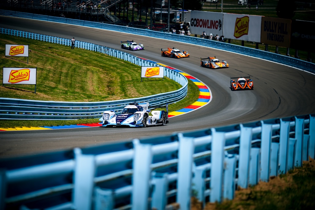 Mikkel Jensen kæmpede med farten på Watkins Glen
(Foto: United Autosports)